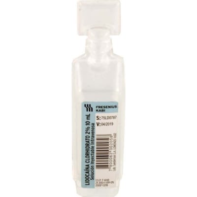 LIDOCAINA HCl 2% AMP 10 ml
