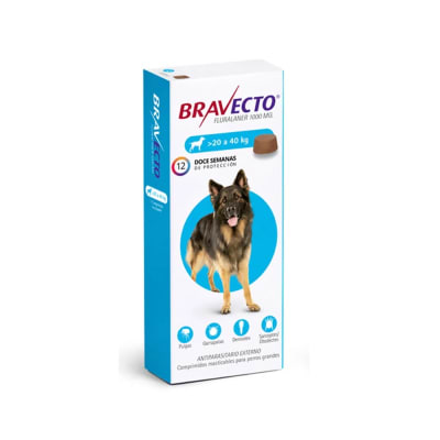 BRAVECTO PERROS 1000 mg de 20 a 40 kg