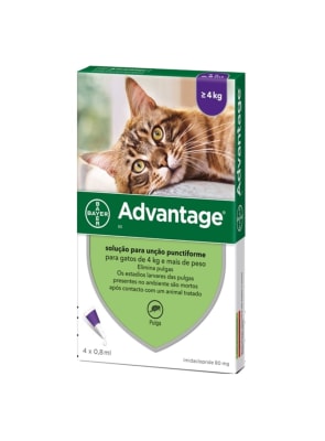 ADVANTAGE GATOS 0,8 ml DE 4 A 8 kg