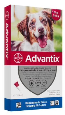 ADVANTIX PIPETA de 10 a 25 kg