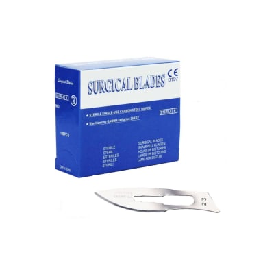 HOJA BISTURI N°23 ESTERIL