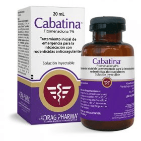 CABATINA INYECTABLE 20 ml