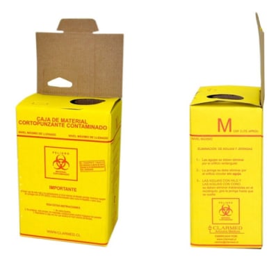 CAJA DESECHO PARA MATERIAL CORTOPUNZANTE (M)