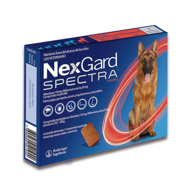 NEXGARD SPECTRA x1 COMPRIMIDOS (30,1 a 60 kg)
