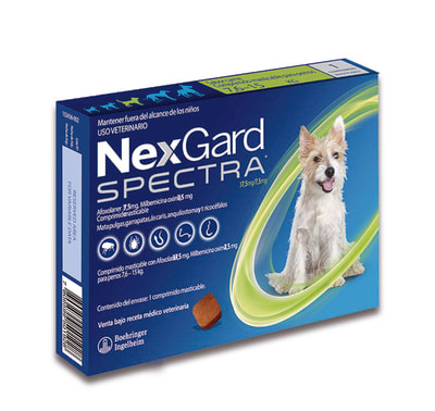 NEXGARD SPECTRA x1 COMPRIMIDOS (7,6 a 15 kg)