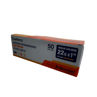 CATETER CRANBERRY 22g