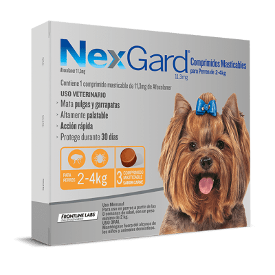 NEXGARD X3 COMPRIMIDOS (2 A 4 KG)