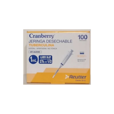 JERINGA CRANBERRY TUBERCULINA 1 CC 27 G