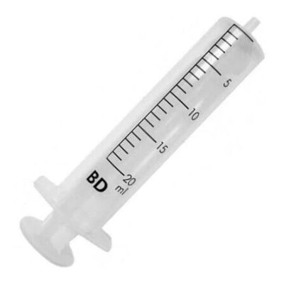 JERINGA BD 20 cc SIN AGUJA