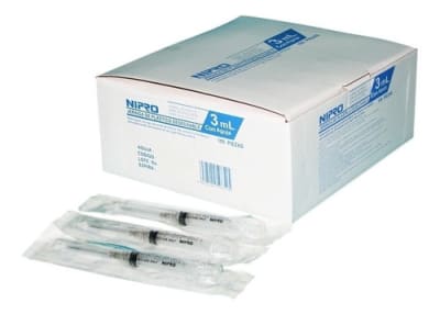 JERINGA NIPRO 3 cc (21Gx11/2) (100u)