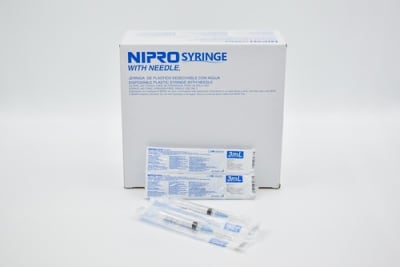 JERINGA NIPRO 3 cc LUER LOCK 23Gx1 (100u)