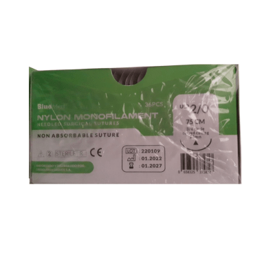 SUTURA NYLON AZUL MONOFILAMENTE