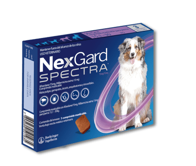NEXGARD SPECTRA x3 COMPRIMIDOS (15,1 a 30 kg)