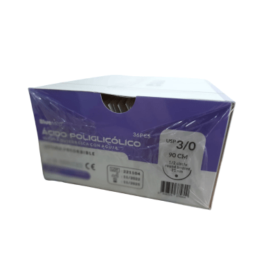 SUTURA POLIGLICOLICO 3-0