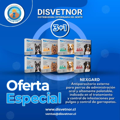 Promoción Nexgard x3 comprimidos