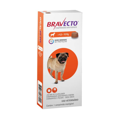 BRAVECTO PERROS 250 mg - de 4,5 a 10 kg