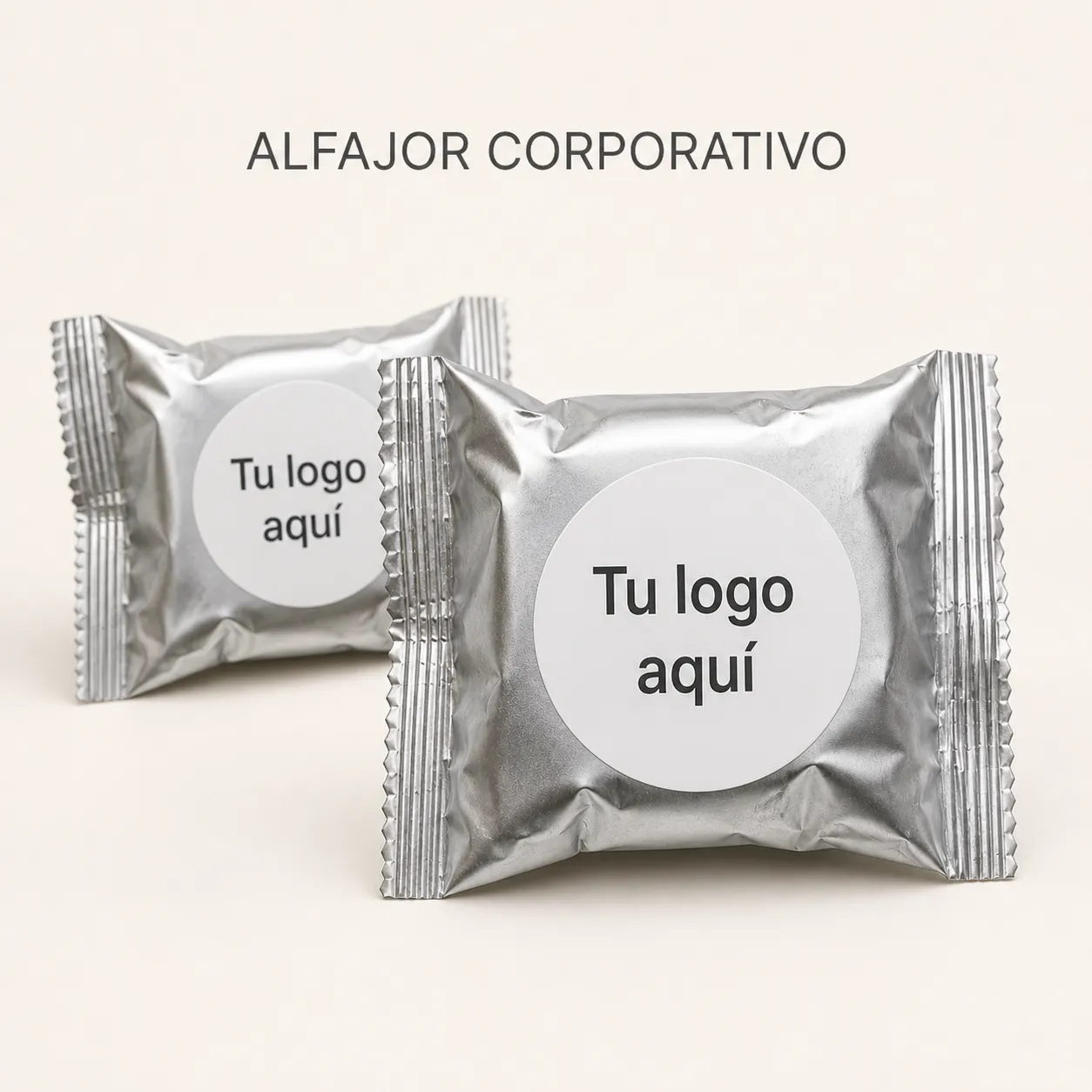 Alfajor corporativo personalizable de Chocolates Ignis Terra para empresas y eventos