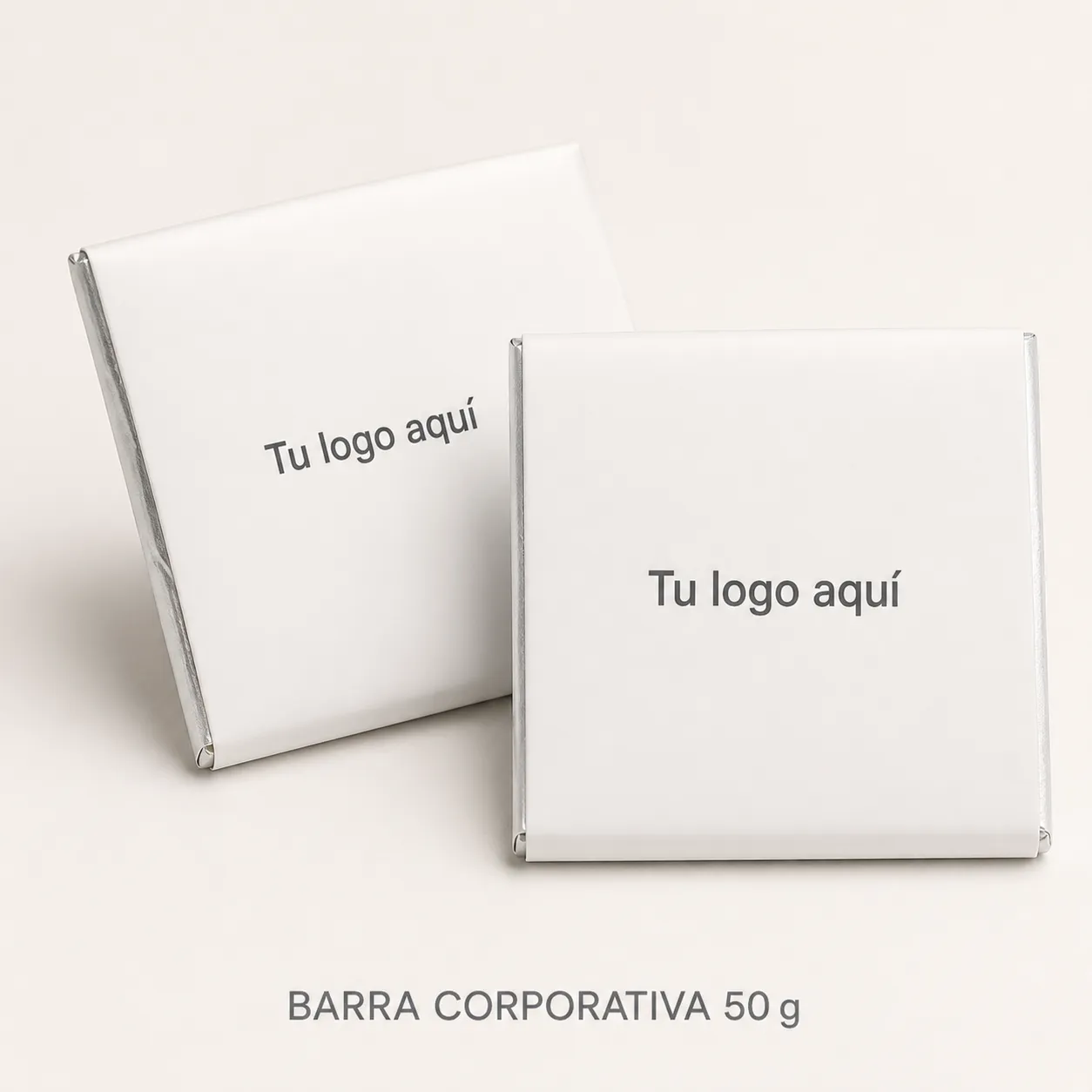 Barra corporativa de chocolate de 50 g personalizable de Chocolates Ignis Terra