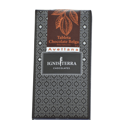 Barra de Chocolate Bitter 70% con Avellanas de La Araucanía