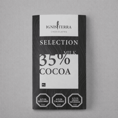 Barra de Chocolate con Leche 35% Cacao