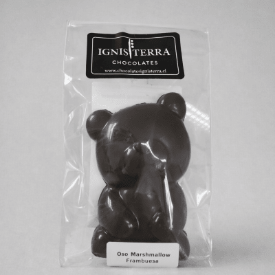 Oso Teddy de Chocolate Bitter y Frambuesa – 40 g