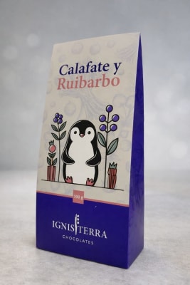 Pingüinos de Chocolate Rellenos – Calafate y Ruibarbo 100 g