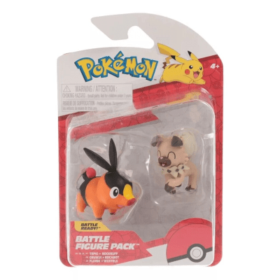 Battle Figure - Tepig + Rockruff