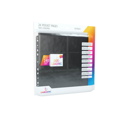 GG 24-Pocket Sideloading Pages Black (10 hojas)1