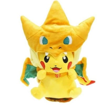 Peluche Pkm Pikachu Cosplay Mega Charizard Y Angry1