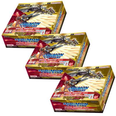 PREVENTA -Promo 3 x Digimon TCG: Special Booster Ver.2.5 Box (24) (BT19-20)1