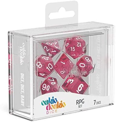 Oakie Doakie - Dice RPG Set Speckled (7) - Pink1