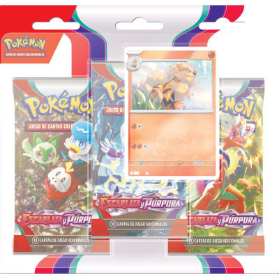 Scarlet & Violet 3-Pack Blister - Arcanine ESPAÑOL1