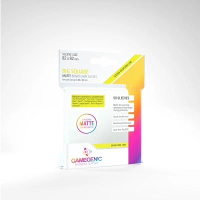 GG BGG Sleeves Matte Big Square-sized (50) 82 x 82 mm1