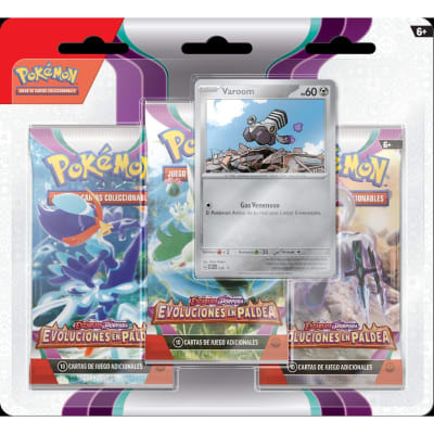 Scarlet & Violet - Paldea Evolved 3-Pack Blister Varoom (Español)1