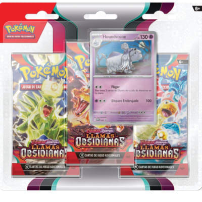Scarlet & Violet - Obsidian Flames 3-Pack Blister Houndstone (Español)1