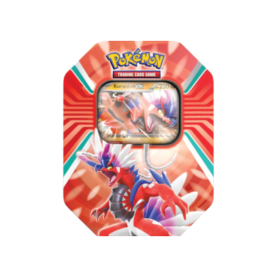 Paldea Legends Tin (Summer 2023) Koraidon (Español)1
