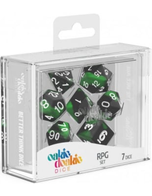 Oakie Doakie - Dados RPG Set Glow in the Dark (7) - Biohazard1