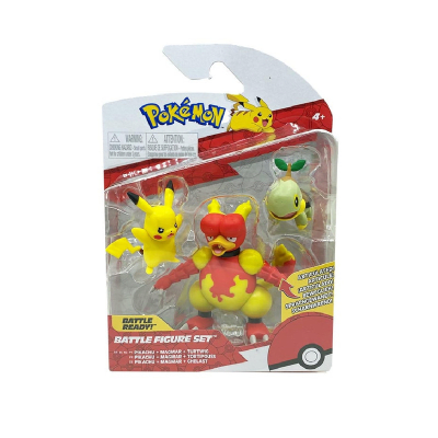 Battle Figure Pack - Pikachu & Magmar & Turtwig1