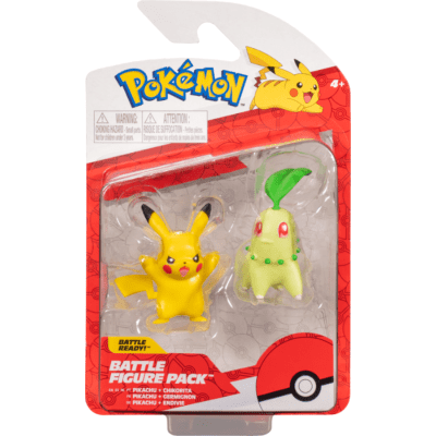 Battle Figure Pack - Pikachu & Chikorita2