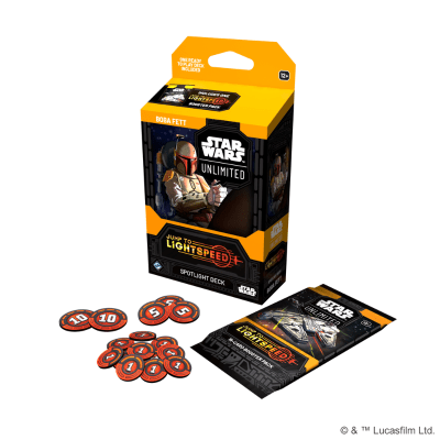 Star Wars Unlimited - Jump to Lightspeed Spotlight Deck Boba Fett Español1