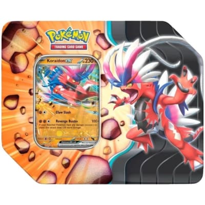 PKM TCG Slashing Legends Tin - Koraidon Ex Ingles1