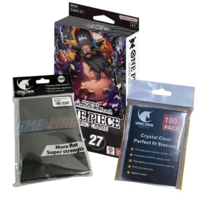 One Piece TCG: Promo inicia Marshall D. Teach (ST-27) - Fundas Negras1