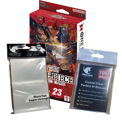 One Piece TCG: Promo inicia Deck Shanks (ST-23) - Fundas Transparentes1
