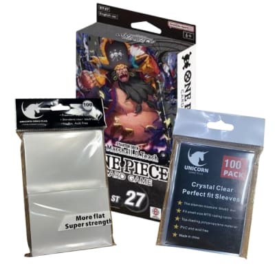 One Piece TCG: Promo inicia Marshall D. Teach (ST-27) - Fundas Transparentes1