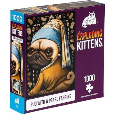 EK 1000 piezas: Pug with a Pearl Earring