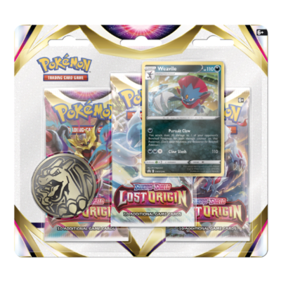 Lost Origin 3 Pack Blister Weavile - INGLES1