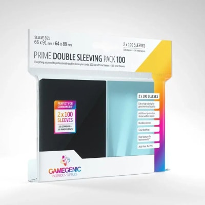 GG Sleeves Prime Double Pack 100 (Standard + Perfect fit)1