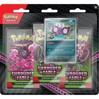 Preventa 02/08/24 - PKM TCG S & V - Shrouded Fable - Pecharunt Blister Ingles1