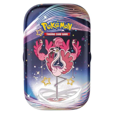 S & V - Paldean Fates Mini Tin Flamigo (Español)1