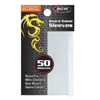 BCW Fundas de Juegos de Mesa 50 fundas - 43 x 65 mm